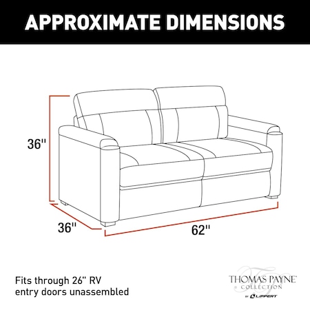 Lippert DESTINATION TRIFOLD SOFA 62IN (ALTOONA ) 2020134887